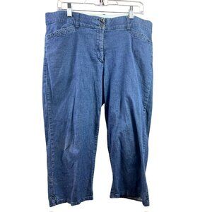Sag Harbor Women's Blue Denim Capris